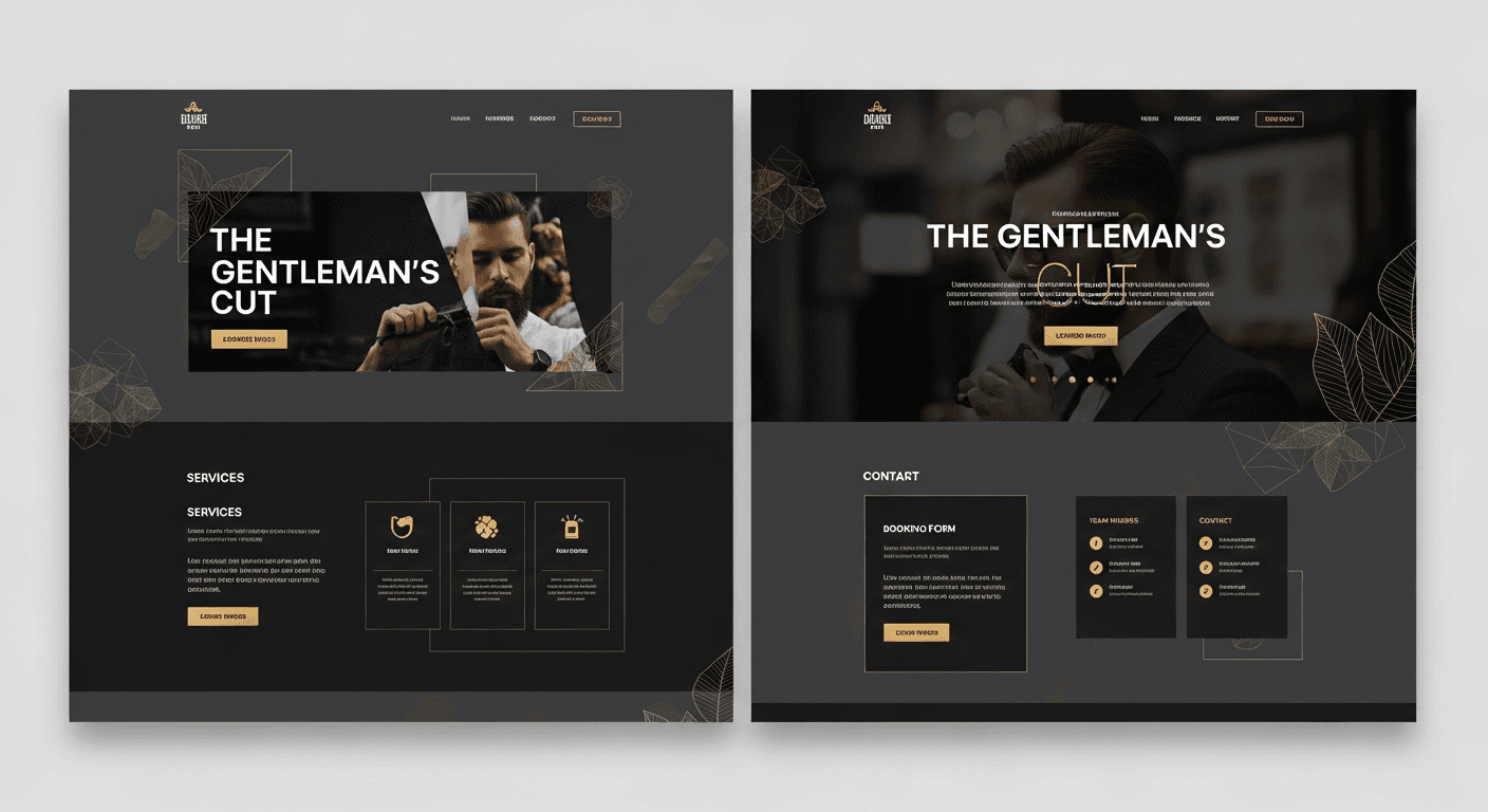 Landing page para Barbearia Premium